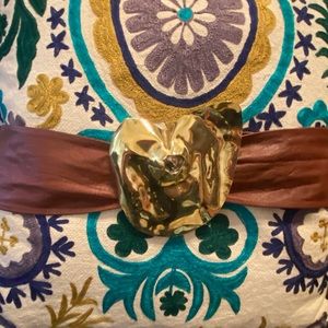 Chef’s👩🏻‍🍳 Kiss💋Adjstg, Artisan Brass BUCKLE, Perf Cognac Leather~BELT🧨